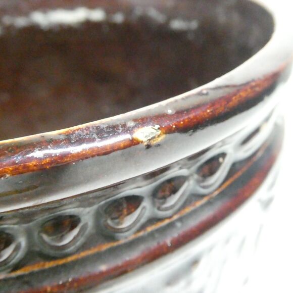 Peacock at the Fountain Brush McCoy Jardiniere Planter Pot Brown Vintage - Picture 4 of 14